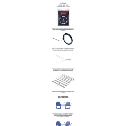 DSPIAE CG Series Carving Guide Tape for Gunpla and Hobby Scale Models from Bandai Tamiya Fujimi Trumpeter