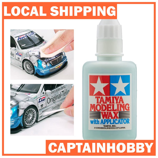 Tamiya Modeling Polishing & Protective Wax with Applicator for making scale model car and motorcycle shine and glossy 87