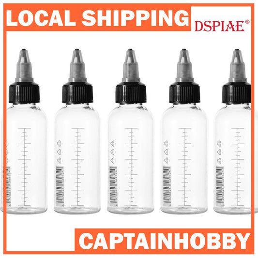 75ML Empty Paint Mixing Bottles by DSPIAE for Tamiya Mr. Color Acrysion Ammo Mig Vallejo AV Hobby Paints