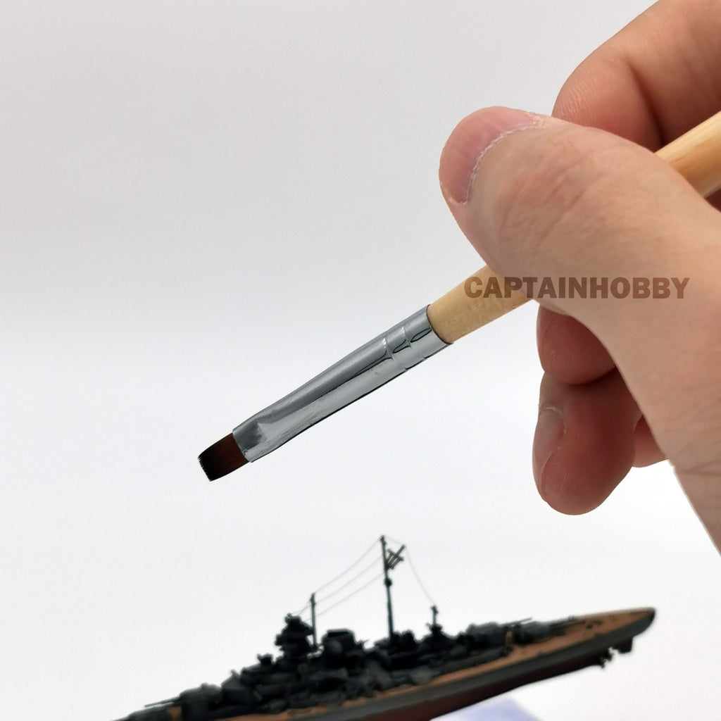 Hobby Brush Set Include Drybrush, Standard Model Paint & Detail Fine Tip Brush by Manwah for Hand Painting Miniatures