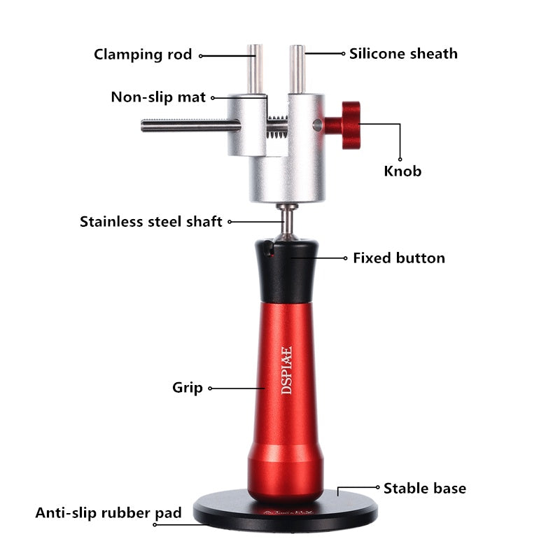 Aluminum Alloy Hand-held Mini Vise by DSPIAE for hand painting brushing desktop game miniture   DSP AT-HV