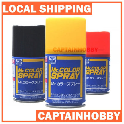 Mr. Hobby MR.COLOR SPRAY PAINT S034-S066 for painting airbrushing Hobby Plastic Model Gunpla Gundam Tamiya Scale Models