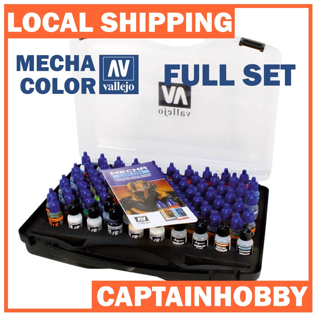 VALLEJO MECHA COLOR 69.990 FULL COMPLETE SET 69.001-73.214 Pre-thinned Safe Water-based Hobby Paint for GUNDAM GUNPLA
