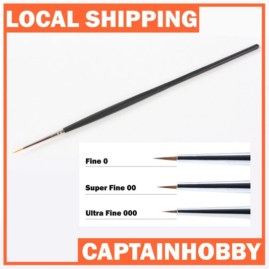 Pointed Fine Detail Brush by Manwah for Hobby Modeling Scale Model Hand Painting Game Miniatures