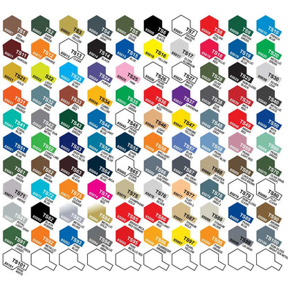 Tamiya TS Color Spray Paint TS-1 to TS-102 –Lacquer Spray for Plastic Model Kit,Cars,Aircraft,Gunpla