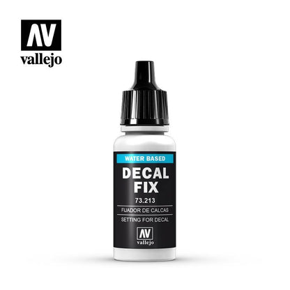 VALLEJO DECAL FIX AV73213 Safe Pre-thinned Acrylic Hobby Paint 17ML for Hand Brushing & Airbrushing