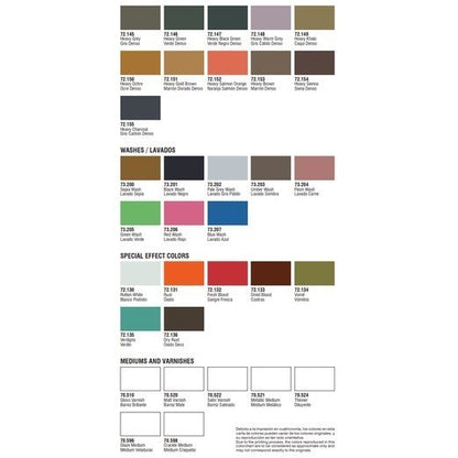 VALLEJO GAME COLOR/INK IV 72.055-72.088 Safe Pre-thinned Ready-to-spray Water-based Hobby Paint 17ML for Warhammer 40k