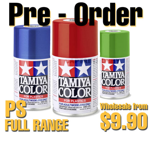 [Pre-order] Tamiya TS Color Spray Paint TS-1 to TS-102 –Lacquer Spray for Plastic Model Kit