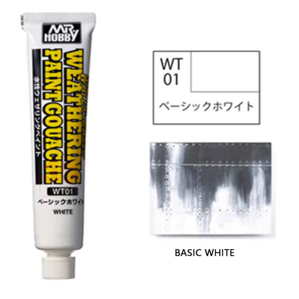 Water-Based Weathering Paint Gouache by MR.HOBBY GUNZE GSI WT01-WT06 20ml Tube Aging Effect Paint Pigment Model Coloring