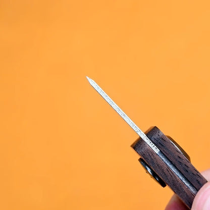 Model Part Separator Tool with Walnut Wood Handle | Gundam Hobby Disassembler with Fine Tip Blade