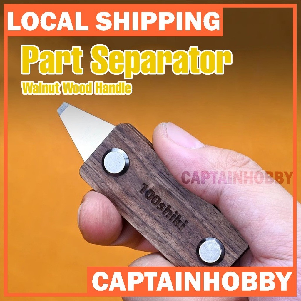 Model Part Separator Tool with Walnut Wood Handle | Gundam Hobby Disassembler with Fine Tip Blade