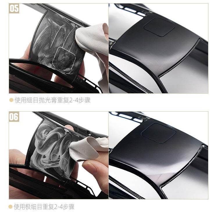 🇸🇬 HobbyMio Model Polishing Compound & Wax – 600/5000/8000 Grit Polisher for Car Plastic Models