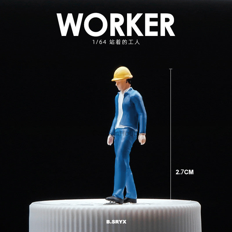 Miniature Figures 1/64 Scale – Realistic People Figurines for Die-Cast Model Cars & Diorama Props