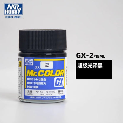 Mr Hobby Mr Color GX Lacquer Paint 18ml Gloss Primary Colors GX001-GX006 for Gundam Model Kit
