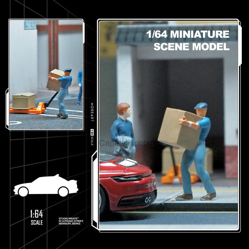 Miniature Figures 1/64 Scale – Realistic People Figurines for Die-Cast Model Cars & Diorama Props