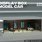 1/64 Scale Car Display Garage – Transparent Acrylic Display Box with LED Lights for Die-Cast Scene
