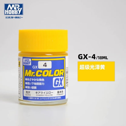 Mr Hobby Mr Color GX Lacquer Paint 18ml Gloss Primary Colors GX001-GX006 for Gundam Model Kit
