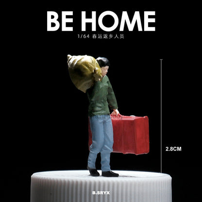 Miniature Figures 1/64 Scale – Realistic People Figurines for Die-Cast Model Cars & Diorama Props