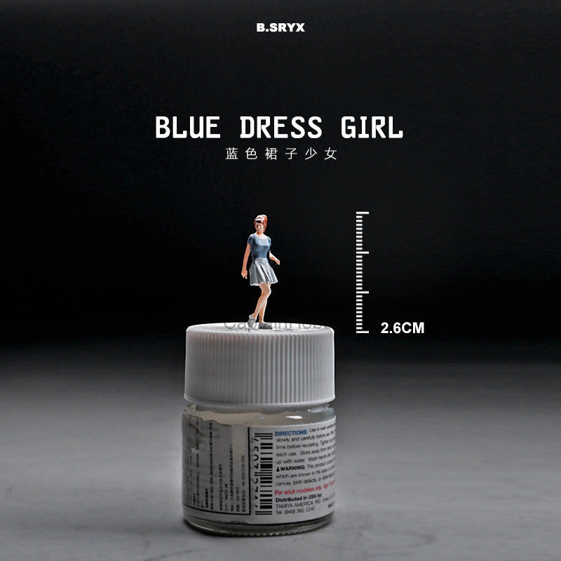Miniature Figures 1/64 Scale – Realistic People Figurines for Die-Cast Model Cars & Diorama Props
