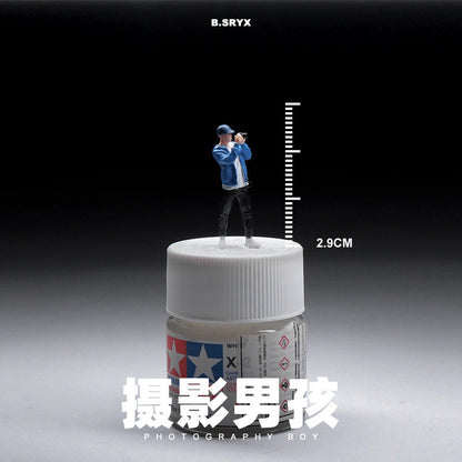 1/64仿真人偶模型微缩玩具手办迷你小人场景摆件道具沙盘搭配人物