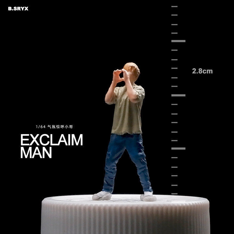Miniature Figures 1/64 Scale – Realistic People Figurines for Die-Cast Model Cars & Diorama Props