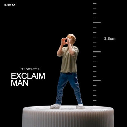 Miniature Figures 1/64 Scale – Realistic People Figurines for Die-Cast Model Cars & Diorama Props