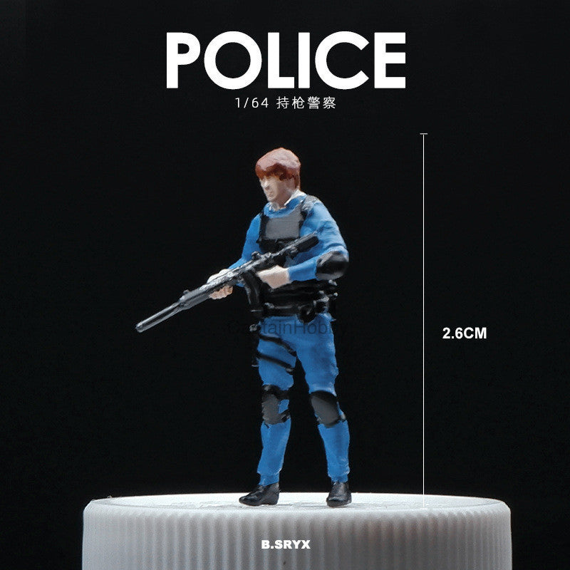 Miniature Figures 1/64 Scale – Realistic People Figurines for Die-Cast Model Cars & Diorama Props