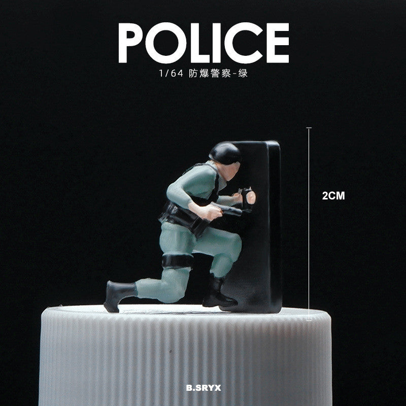 1/64仿真人偶模型微缩玩具手办迷你小人场景摆件道具沙盘搭配人物