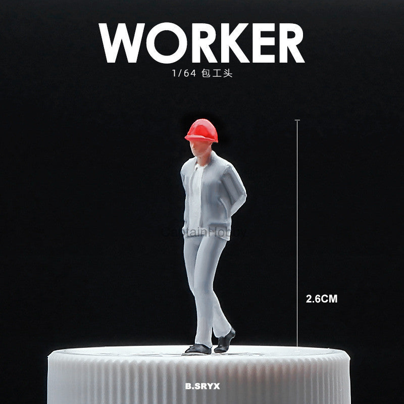 Miniature Figures 1/64 Scale – Realistic People Figurines for Die-Cast Model Cars & Diorama Props