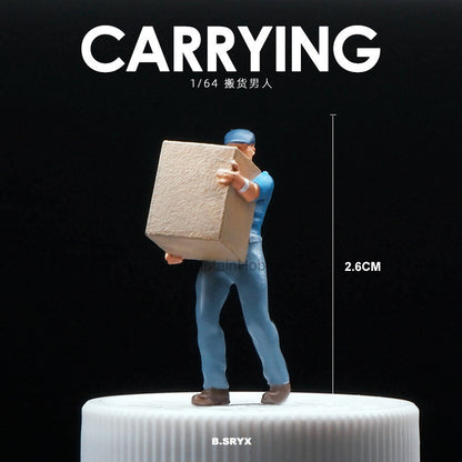 Miniature Figures 1/64 Scale – Realistic People Figurines for Die-Cast Model Cars & Diorama Props