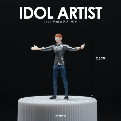 Miniature Figures 1/64 Scale – Realistic People Figurines for Die-Cast Model Cars & Diorama Props
