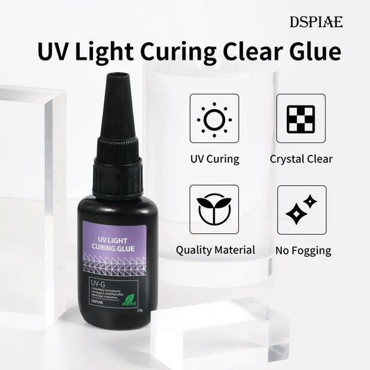DSPIAE DSP-UV-G UV Light Curing Clear Glue 20g for Gunpla & Scale Model Kits No Fogging