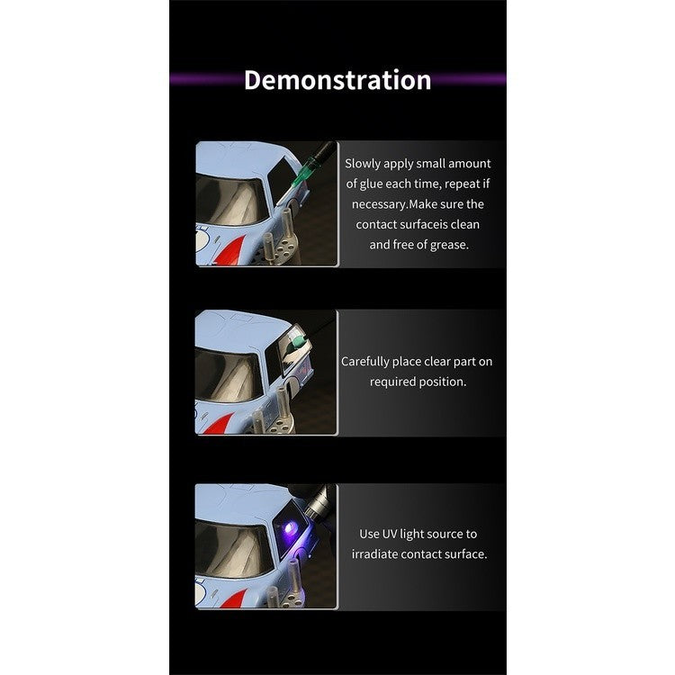 DSPIAE DSP-UV-G UV Light Curing Clear Glue 20g for Gunpla & Scale Model Kits No Fogging