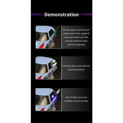 DSPIAE DSP-UV-G UV Light Curing Clear Glue 20g for Gunpla & Scale Model Kits No Fogging