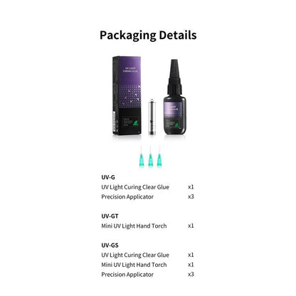 DSPIAE DSP-UV-G UV Light Curing Clear Glue 20g for Gunpla & Scale Model Kits No Fogging