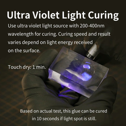 DSPIAE DSP-UV-G UV Light Curing Clear Glue 20g for Gunpla & Scale Model Kits No Fogging