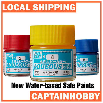 [SG Local] Mr. Hobby AQUEOUS Hobby Color 10ml – Mr. Color Water-Based Acrylic Paint Brush & Airbrush