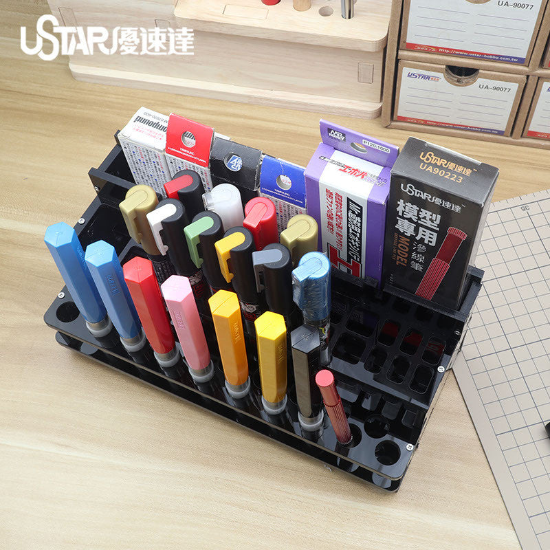 Desktop Tool Storage Rack  by U-STAR UA-90057 Compatible with Scale Model Gundam Markers Godhand Tamiya Nipper Tools