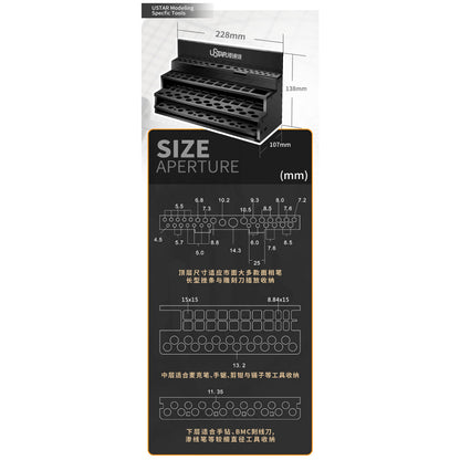 Desktop Tool Storage Rack  by U-STAR UA-90057 Compatible with Scale Model Gundam Markers Godhand Tamiya Nipper Tools