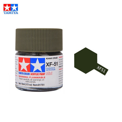 Tamiya Acrylic Paint XF Series – Water-Based Flat Colors XF-1 to XF-90 for Gunpla & Scale Model Kits