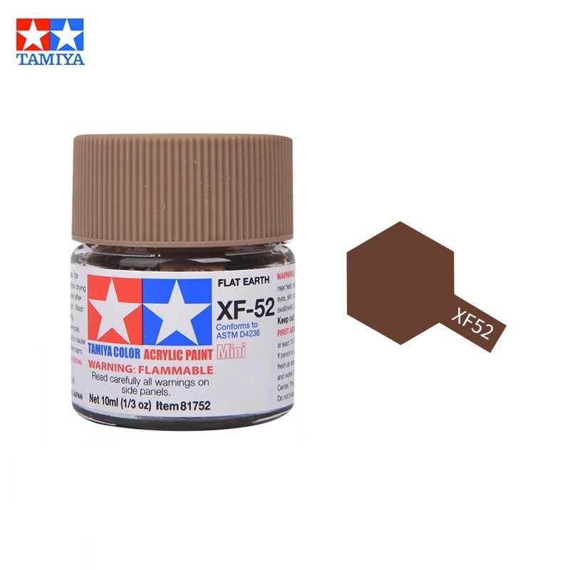 Tamiya Acrylic Paint XF Series – Water-Based Flat Colors XF-1 to XF-90 for Gunpla & Scale Model Kits