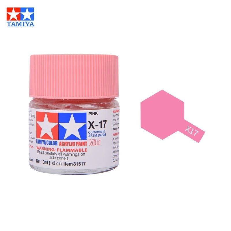 Tamiya Acrylic Paint X Series – Water-Based Gloss Colors X-1 to X-35 for Plastic Models, Gunpla
