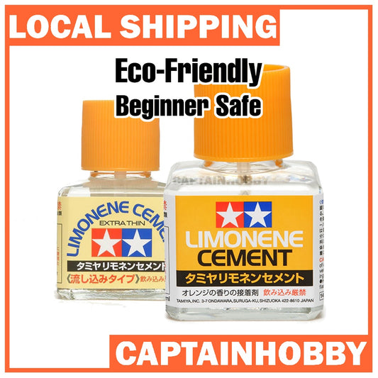 Tamiya Limonene Cement Series – Orange-Scented Glue for Plastic | Eco-Friendly & Beginner Safe