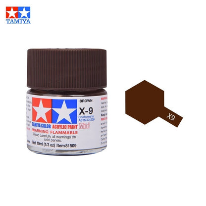 Tamiya Acrylic Paint X Series – Water-Based Gloss Colors X-1 to X-35 for Plastic Models, Gunpla