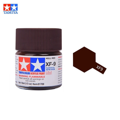 Tamiya Acrylic Paint XF Series – Water-Based Flat Colors XF-1 to XF-90 for Gunpla & Scale Model Kits