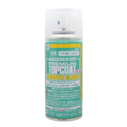 Mr. Hobby Top Coat B501–B503 / GX B601–B604 – Water-Based Gloss, Matte, UV-Cut Spray for Model Kits