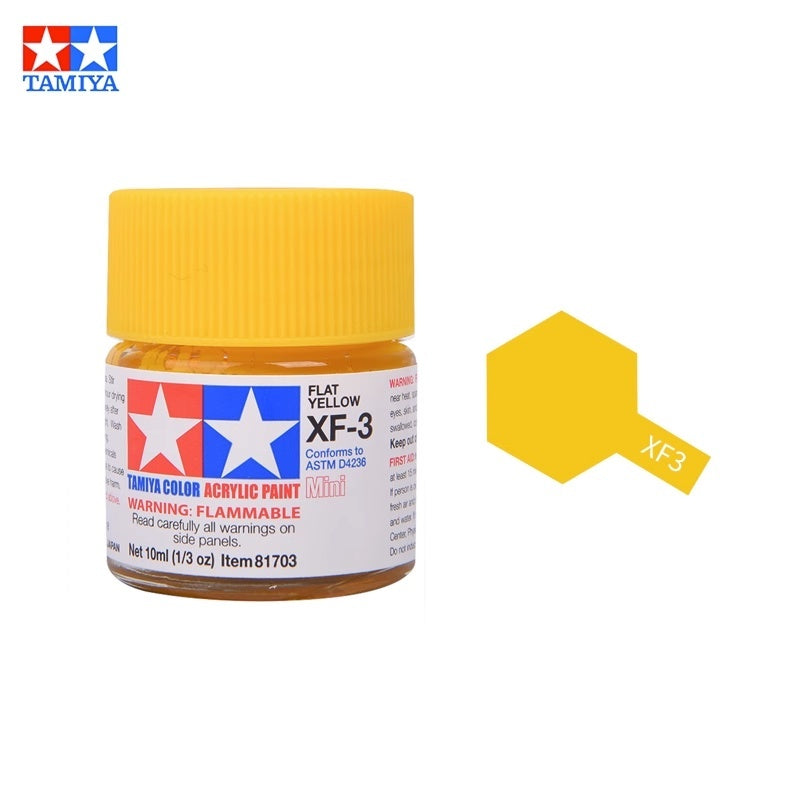 Tamiya Acrylic Paint XF Series – Water-Based Flat Colors XF-1 to XF-90 for Gunpla & Scale Model Kits
