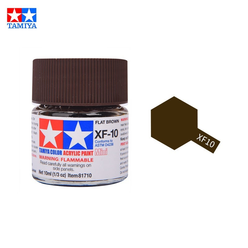 Tamiya Acrylic Paint XF Series – Water-Based Flat Colors XF-1 to XF-90 for Gunpla & Scale Model Kits