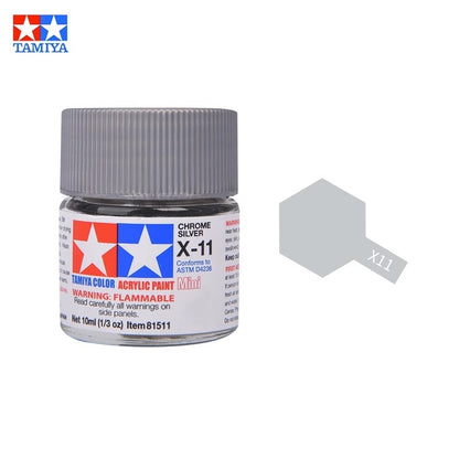 Tamiya Acrylic Paint X Series – Water-Based Gloss Colors X-1 to X-35 for Plastic Models, Gunpla