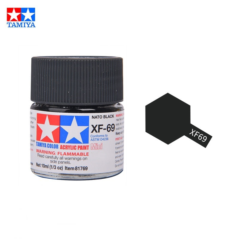 Tamiya Acrylic Paint XF Series – Water-Based Flat Colors XF-1 to XF-90 for Gunpla & Scale Model Kits